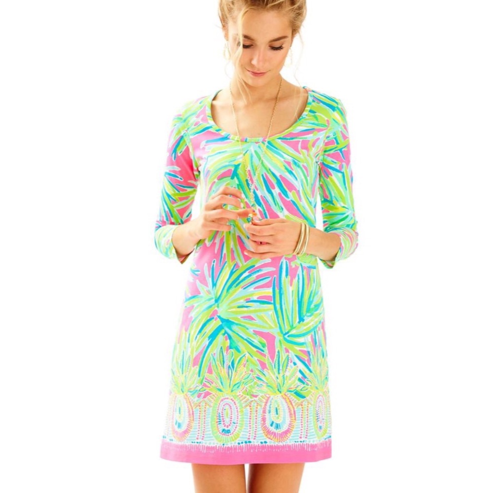 Lilly Pulitzer Beacon Dress in Royal Lime print